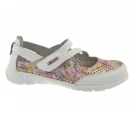 BALLERINE WAKIL  BLANC/ROSE 37