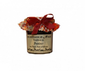 CONFITURE ALSACIENNE FRAISE PINOT NOIR POT DE 250GR