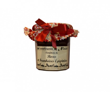 CONFITURE ALSACIENNE ROSE FRAMBOISE POT DE 250 GR
