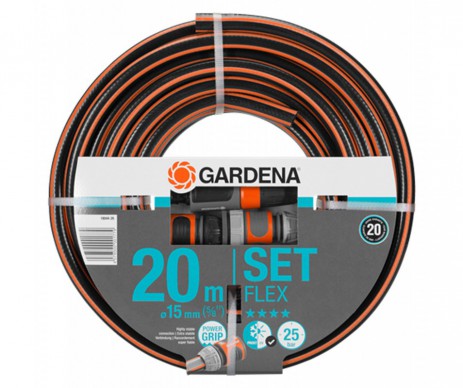 BATTERIE FLEX DIAMETRE 15MM LONGEUR 20M + LANCE GARDENA