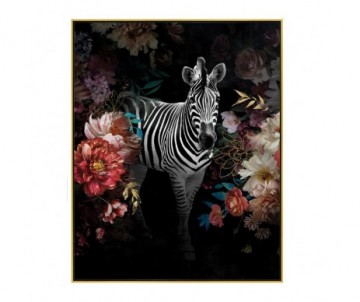 TOILE ZEBRE PASTEL 40x50CM