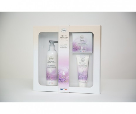 COFFRET TRIO SOIN DU CORP AU LAIT DE LAVANDE BIO