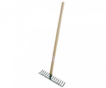 RATEAU 14 DENTS 42X9CM MANCHE BOIS 150CM