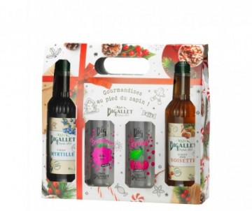 COFFRET NOEL 2 SIROP 35CL 2 VE