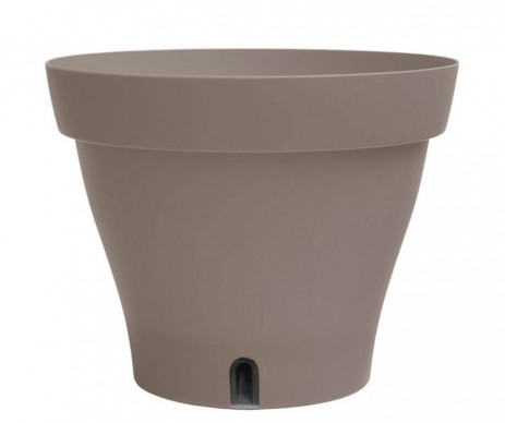 BAC RESRVE D'EAU PAPYRUS ROND DIAMETRE 30CM TAUPE