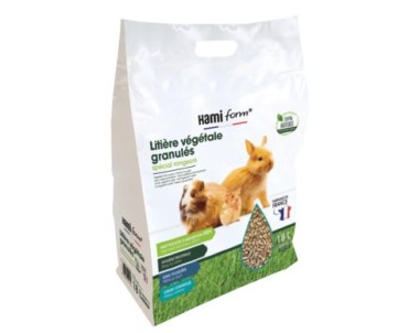 LITIERE VEGETALE GRANULES 18L HAMIFORM