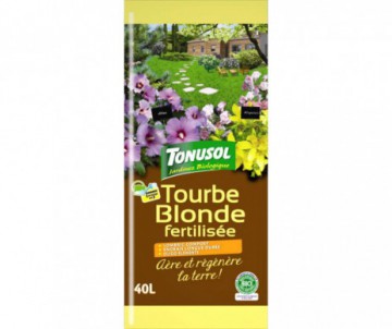 TOURBE BLONDE FERTILISEE 40L