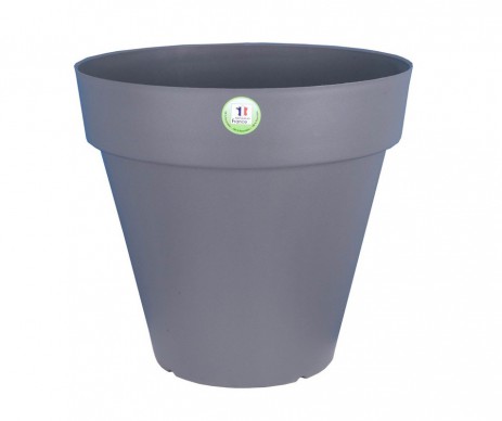 POT ROND SOLEILLA ROND GRIS DIAMETRE 70 CM