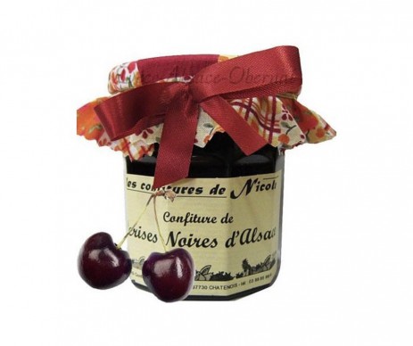 CONFITURE CERISES NOIRES ALSACE 250GR