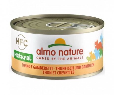 ALMO NATURE THON ET CREVETTES 70 GR