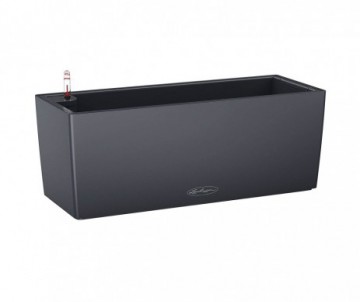 JARDINIERE RESRVE D'EAU 50X19X19CM GRIS ARDOISE