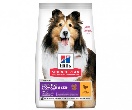 CROQUETTES ADULT SENSIBLE ESTOMAC ET PEAU 12KG