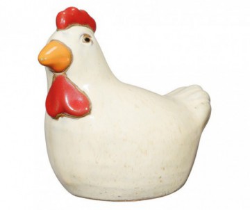MINI POULE TERRE CUITE EMAILLEE
