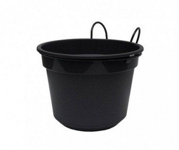 POT SUNNY DIAMETRE 25CM NOIR VIOLINE AVEC SUPPORT