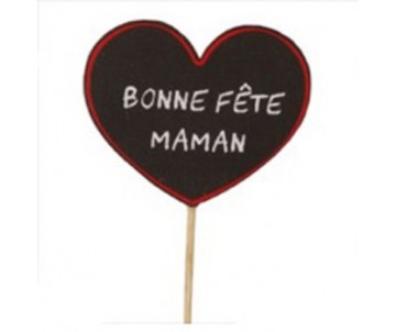 PIC DECO A PLANTER BONNE FÊTE MAMAN