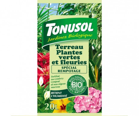 TERREAU PLANTES VERTES ET FLEURIES 20L