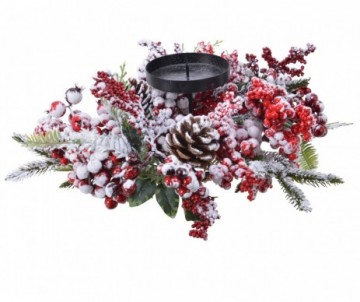 BOUGEOIR BAIES RG GIVRE D40CM