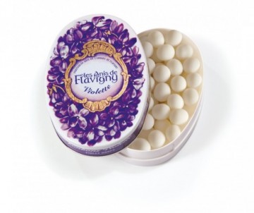 BOITE OVALE VIOLETTE