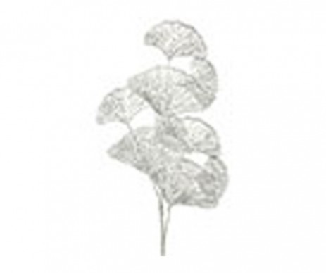 BRANCHE DE GINKO ARGENT
