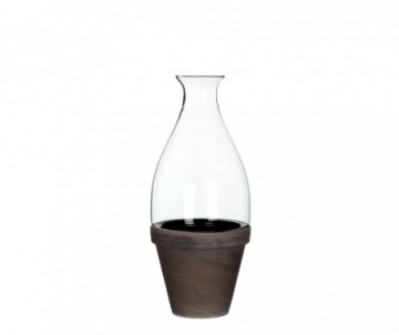 CLOCHE RONDE TRANSP/POT-H30CM