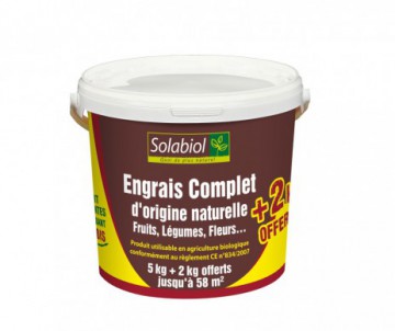 ENGRAIS COMPLET ORGANIQUE 5 + 2KG OFFERTS