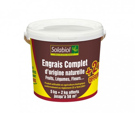 ENGRAIS COMPLET ORGANIQUE 5 + 2KG OFFERTS