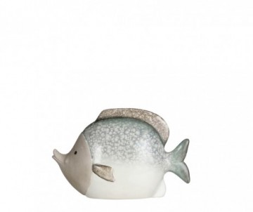 POISSON GRIS - L23X10XH15CM