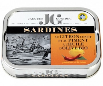 SARDINES CITRON CONFIT ET PIMENT BIO