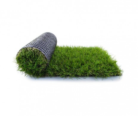 GAZON SYNTHETIQUE LONG 2 COULEURS ROULEAU DE 1X25M VENDU A LA COUPE - PRIX AU METRE LINEAIRE