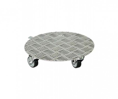 ROULE POT ALUMINIUM 4 ROULETTES DIAMETRE 30CM CHARGE 140KG