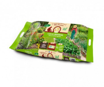 TERREAU UNIVERSEL PLANTES FLEURIES 3 ACTIONS 40L -  2 POIGNEES