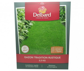 GAZON TRADITION RUSTIQUE DELBARD 2.5KG