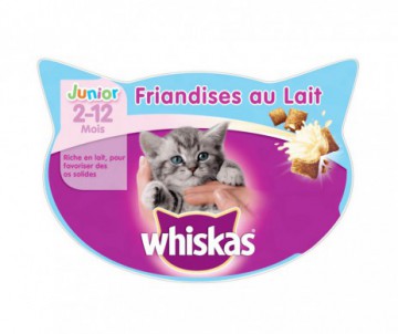 WHISKAS IRRESISTIBLE AU LAIT JUNIOR 55G