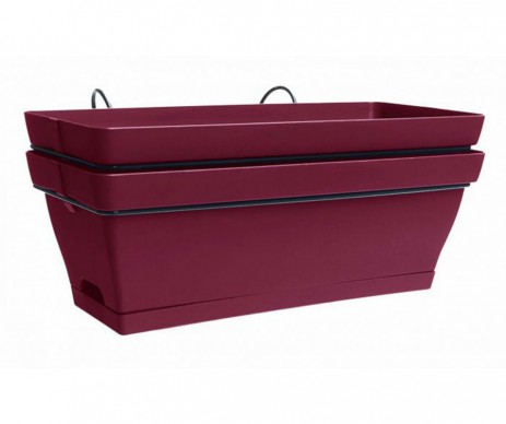 JARDINIERE ROMEO GRIOTTE DE 50CM SOUCOUPE+SUPPORT LOT DE 2