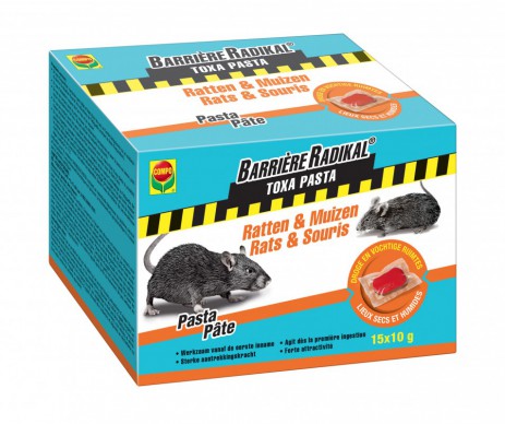 PATE TOXA PASTA ANTI-SOURIS ET RATS 10GR X15 - COMPO