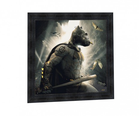 TABLEAU BINET BAT MONKEY 40X40