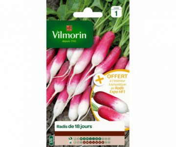 RADIS DE I8 JOURS + ECHANTILLON VILMORIN