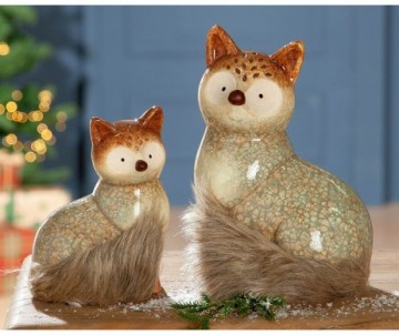 RENARD EN CERAMIQUE SELVA HAUTEUR 17CM