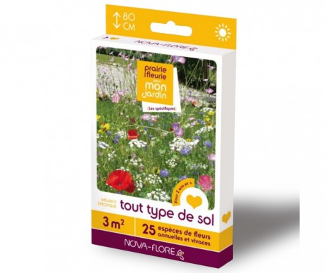 JACHERES FLEURIES TOUT TYPE DE SOL POUR ENVIRON 3 M2