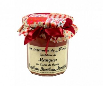 CONFITURE ALSACIENNE MANGUE SUCRE DE  CANNE POT DE 250 GR