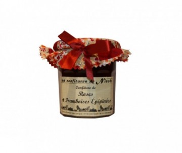 CONFITURE ALSACIENNE ROSE FRAMBOISE POT DE 250 GR
