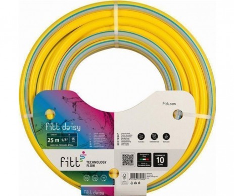 TUYAU FITT DAISY JAUNE  DIAMETRE 15MM LONGUEUR 25 METRES