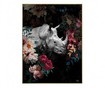 TOILE TETE RHINO PASTEL 60x80
