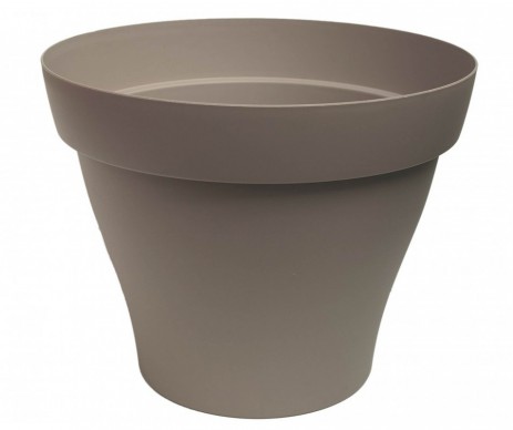 POT ROMEO DIAMETRE 12CM TAUPE