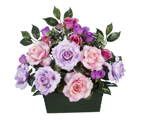 JARDINIERE ROSE BOUTON