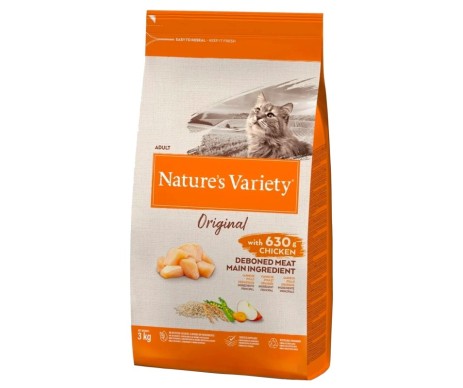 CROQUETTES POUR CHAT NATURE'S VARIETY ORIGINAL POULET 3KG