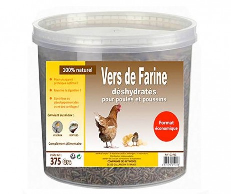 FRIANDISE POULE VERS DE FARINE 375GR
