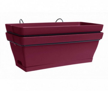 JARDINIERE ROMEO GRIOTTE DE 50CM SOUCOUPE+SUPPORT LOT DE 2