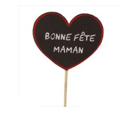 PIC DECO A PLANTER BONNE FÊTE MAMAN