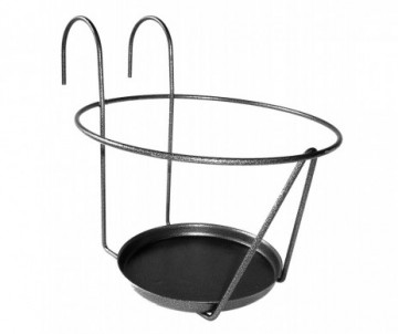 PORTE POT A ACCROCHER GRIS